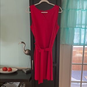 Talbots Vibrant Red Midi Dress